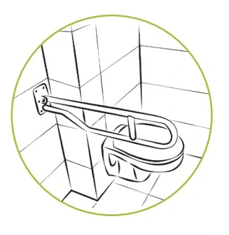 Madlo k WC sklopné DANIEL