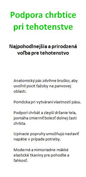 Pás bedrový tehotenský 984